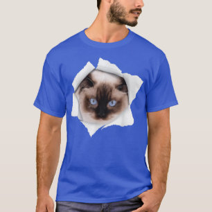 Camiseta Gato lindo desgarrado en ragdoll