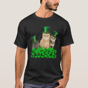 Camiseta Gato Lindo Divertido Día De San Patricio Feliz Día