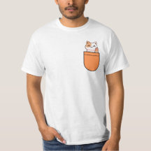 Gato Lindo en Bolsillo Naranja