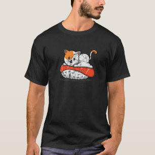 Camiseta Gato lindo en Chicas de hinchas japoneses del salm