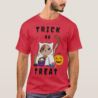Camiseta Gato lindo en disfraz de Halloween