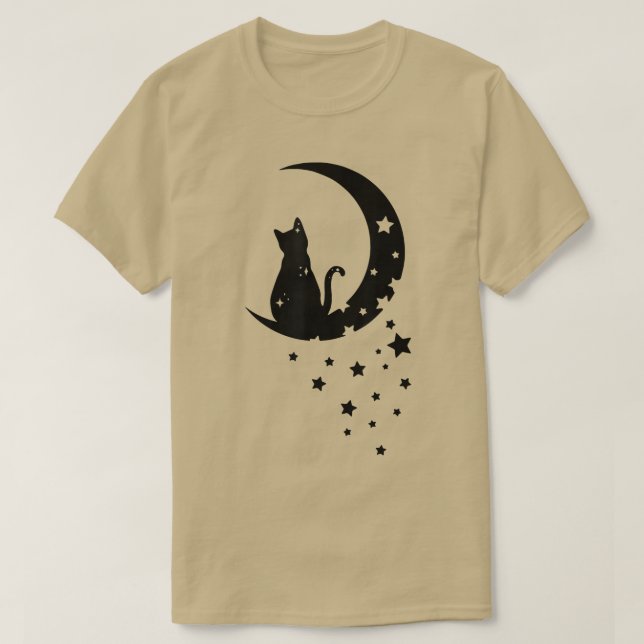 Camiseta Gato lindo en luna de gato, gatito en gato, gatito (Diseño del anverso)