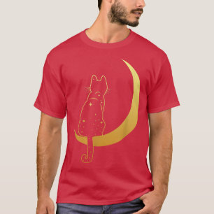 Camiseta Gato lindo en luna de gato, gatito en gato, gatito
