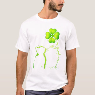 Camiseta Gato lindo eres mi afortunado encanto Shamrockst P