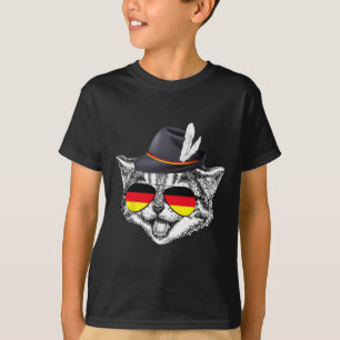 Camiseta Gato lindo Festival del Orgullo de la Bandera Alem