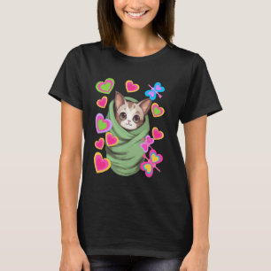 Camiseta Gato Lindo Gatito Bebé Gatos Niños Niño Niño Peque