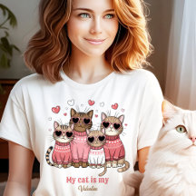 Gato Lindo Gatito San Valentín Rosa Nombre Persona