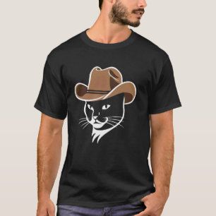 Camiseta Gato Lindo Gatito Sombrero Vaquero Botas Vaquera O