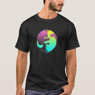 Camiseta Gato Lindo Gatos Ying Yang Yin Yang 4