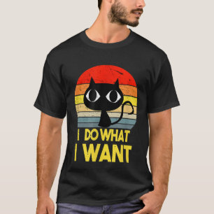 Camiseta Gato lindo hago lo que quiero Mascota de amor retr