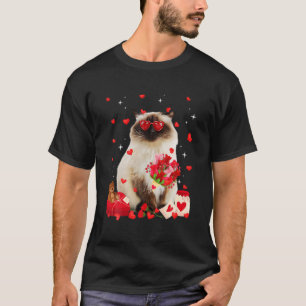 Camiseta Gato lindo himalayo Valentino divertido papá gato