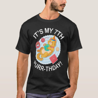 Camiseta Gato Lindo Juguetes De Pescado Para Dormir 7 Años