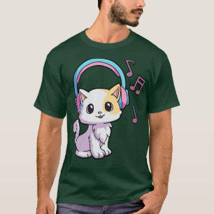 Camiseta Gato lindo Kawaii Neko Gato Lover KFan Otaku