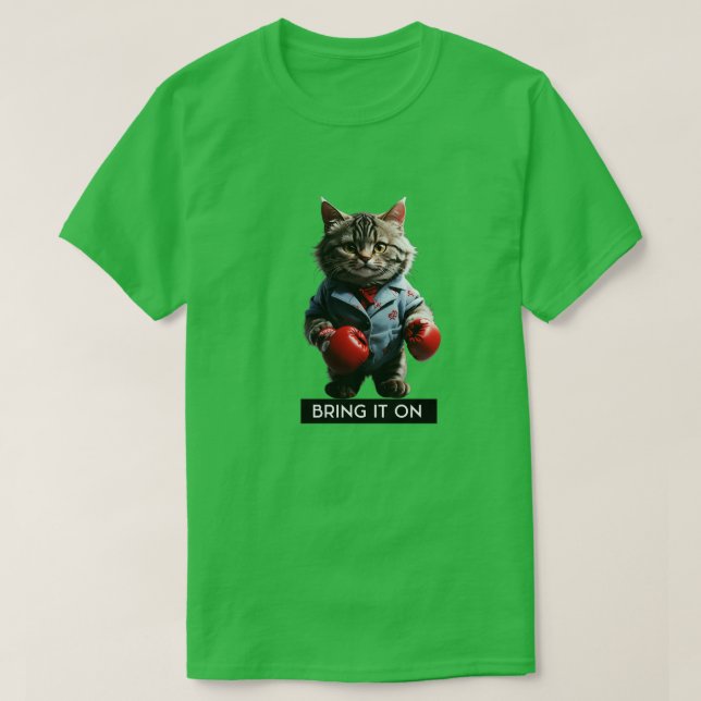 Camiseta Gato lindo MMA Muay boxeo tailandés TShirt (Diseño del anverso)