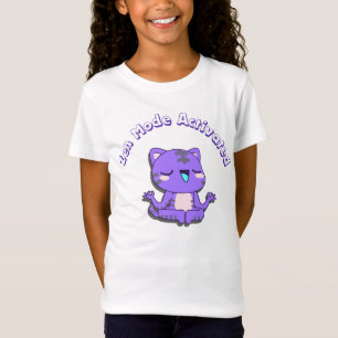 Camiseta gato lindo, modo zen, gato zen
