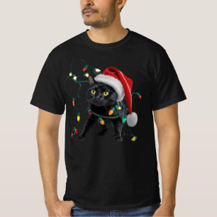 Camiseta Gato Lindo Navidad