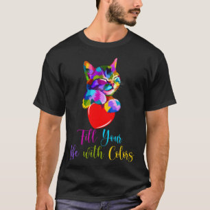 Camiseta Gato Lindo para Gatito Mamá Adopción Gatito Colori