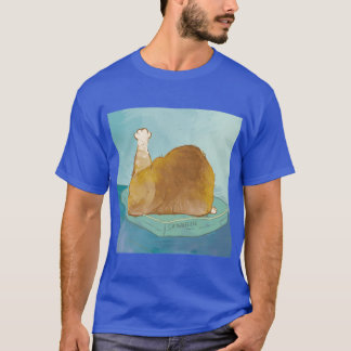Camiseta Gato Lindo Pavo Asado Pose Gato Divertido Arte Com