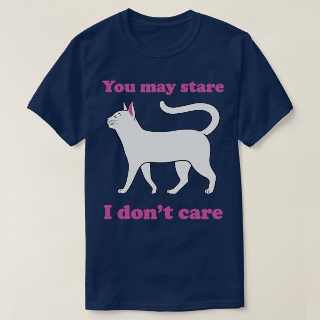 Camiseta Gato lindo que no me importa (Diseño del anverso)