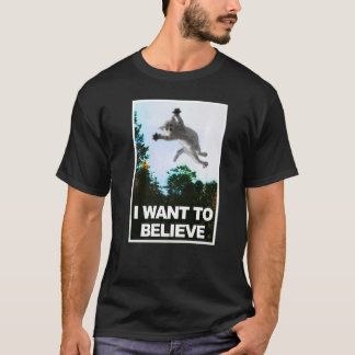 Camiseta Gato lindo que quiero creer en Gato Nerd Geek