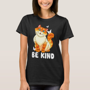 Camiseta Gato Lindo Sé Amable Anti Acoso Únete al Día de Na