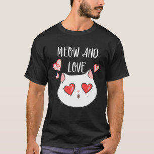 Camiseta Gato lindo y juguetón me ama con Maúllo