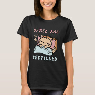 Camiseta Gato Lindo y Soñoliento Meme - Aturdido y Drogado