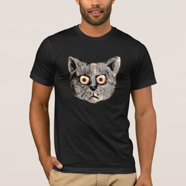Camiseta gato loco (Anverso)