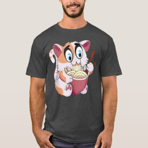 Camiseta Gato loco gato helante es Ramen Pasta Soup Kitte