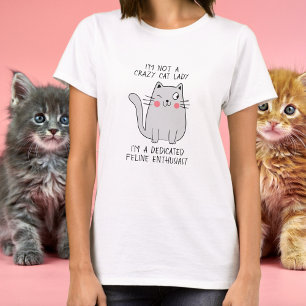 Camiseta Gato loco Lady Cute Winray Cat Minimal