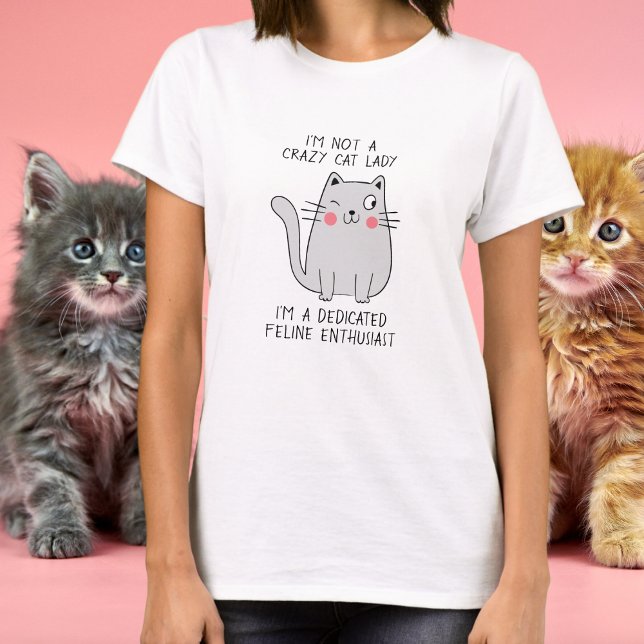 Camiseta Gato loco Lady Cute Winray Cat Minimal (Subido por el creador)