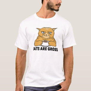Camiseta Gato - Los Gatos Son Groseros - Café - Gracioso -