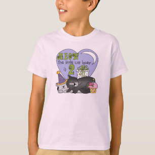 Camiseta Gato Lover 2º camisas de cumpleaños y regalos