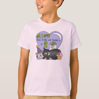 Camiseta Gato Lover 2º camisas de cumpleaños y regalos