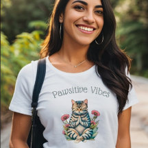 Camiseta Gato Lover de Vibes Positivas divertidas