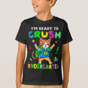 Camiseta Gato Lover Estoy Listo Para Aplastar Gato Infantil