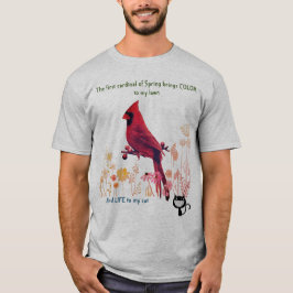 Camiseta Gato Lover Gracioso - Colores de primavera