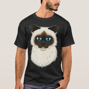 Camiseta Gato Lover I Cat Face I Birman Cat divertido