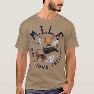Camiseta Gato Lover MILF Man I Love Felines