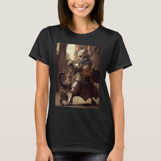 Camiseta Gato luchando Steampunk