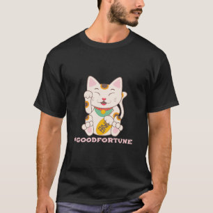 Camiseta Gato Lucky Good Fortune Maneki Neko