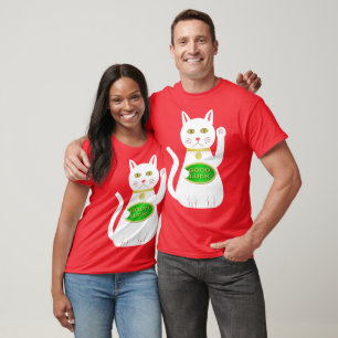 Camiseta Gato Lucky Oriental