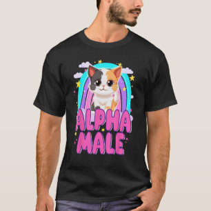 Camiseta Gato Macho Alfa Cachorro Divertido Para Hombres Mu
