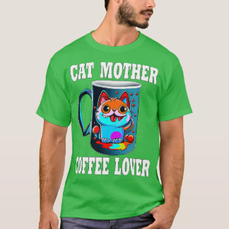 Camiseta Gato Madre Café Lover 176