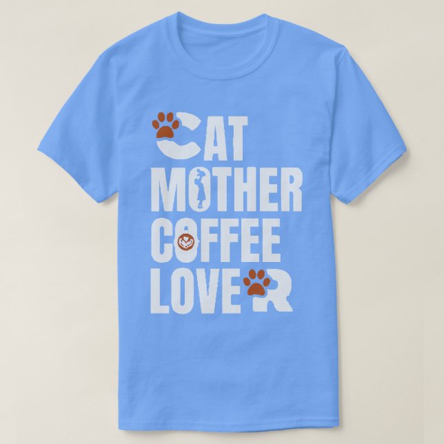 Camiseta Gato Madre Café Lover 320 (Diseño del anverso)