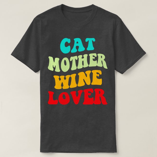 Camiseta Gato Madre Wine Lover III (Diseño del anverso)