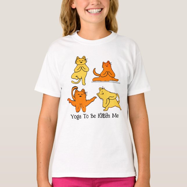 Camiseta Gato maestro de yoga: LOL, un gato divertido de yo (Anverso)
