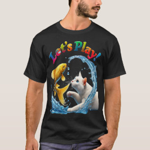 Camiseta Gato mafioso musculoso se fue de pesca