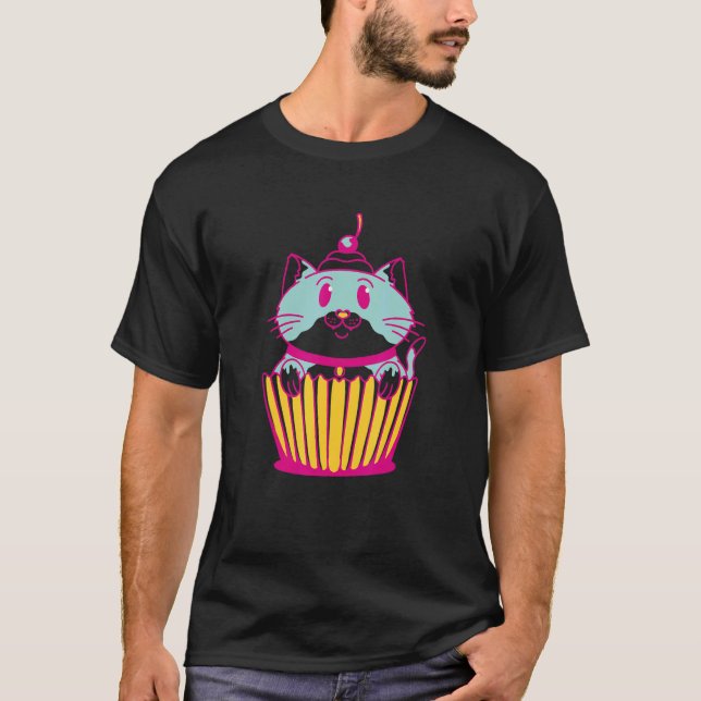 Camiseta Gato magdalena dulce (Anverso)