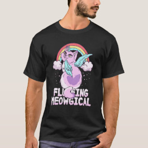 Camiseta Gato mágico de unicornio de kitomurn meowgical flu